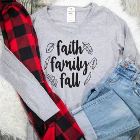 Faith Family Fall Longsleeve V-Neck