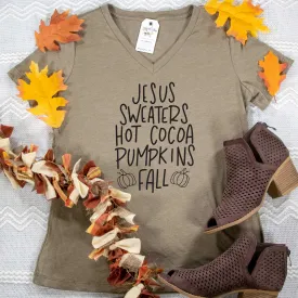 Fall Things Relaxed Ladies Vneck