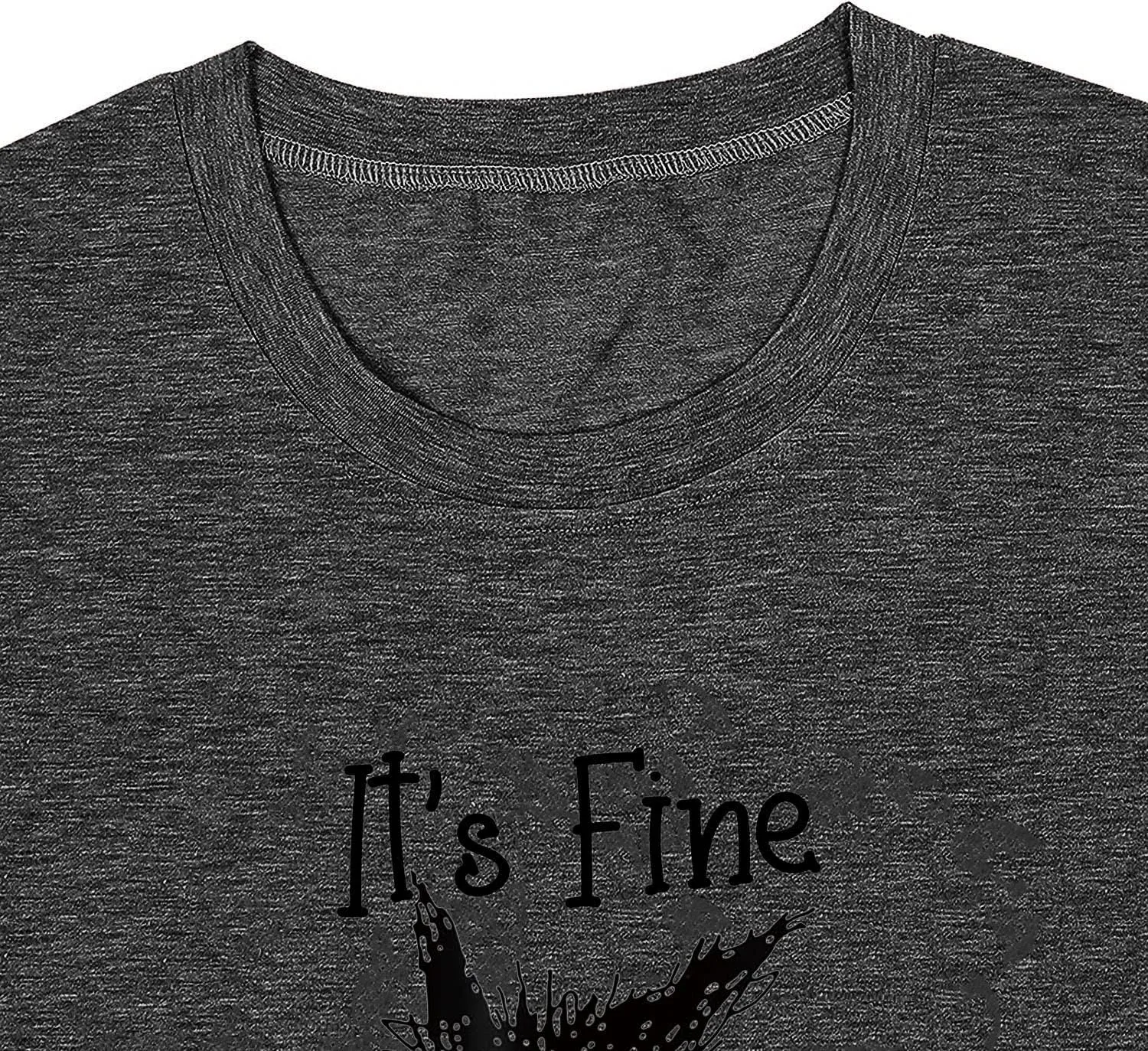 Fine Funny Cat Printed Women's Short Sleeve T-Shirt