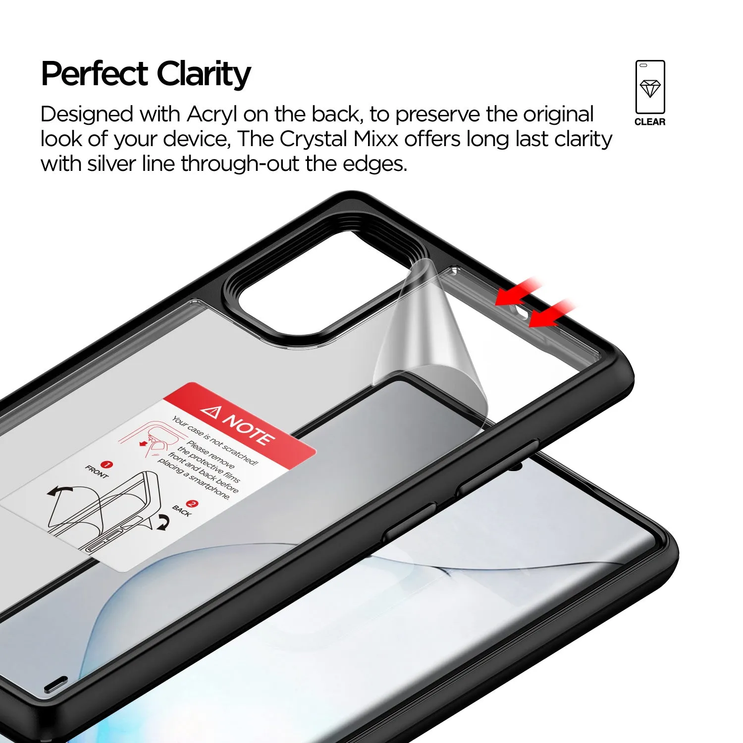 Galaxy Note 10  Case Damda Crystal Mixx