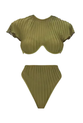 Gara Green High Rise Bikini