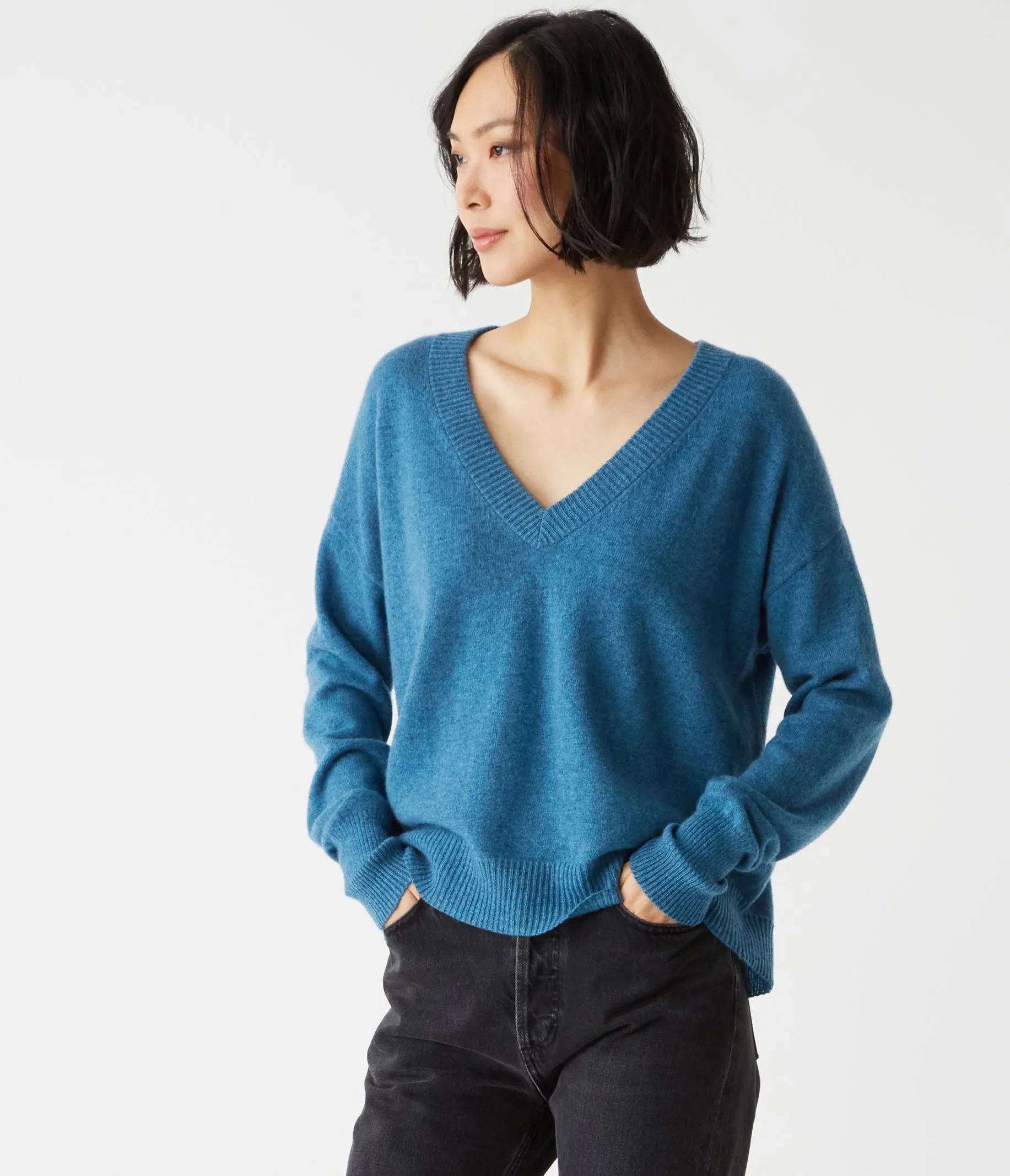 Gemma V-Neck Cashmere Sweater