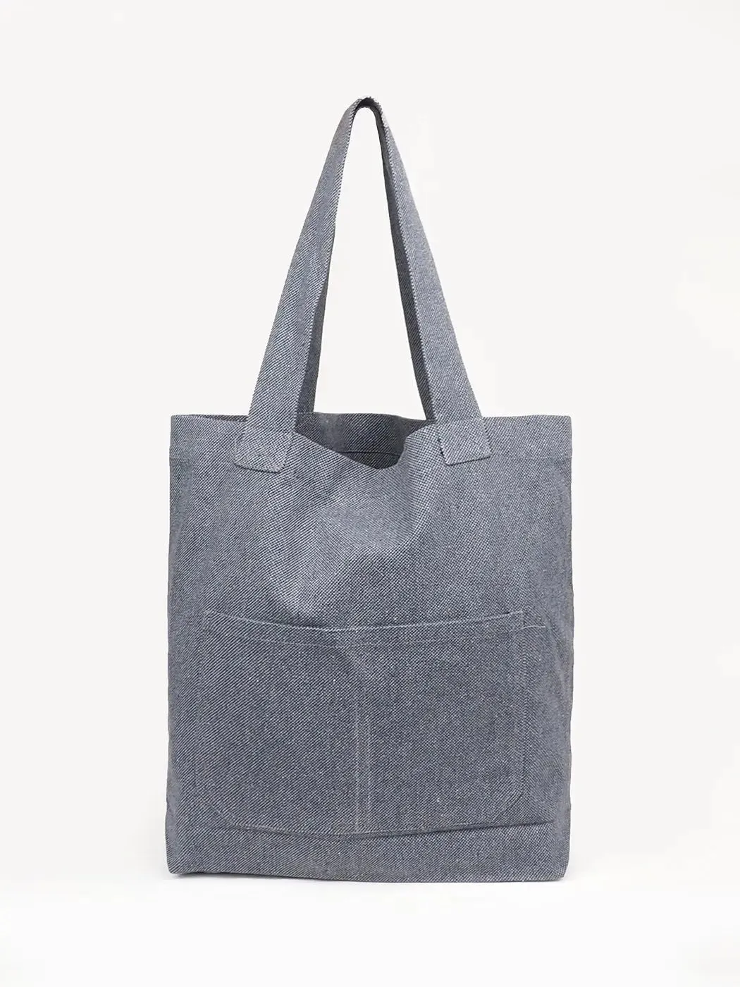Gray Recycled Hemp Tote Bag