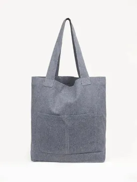 Gray Recycled Hemp Tote Bag