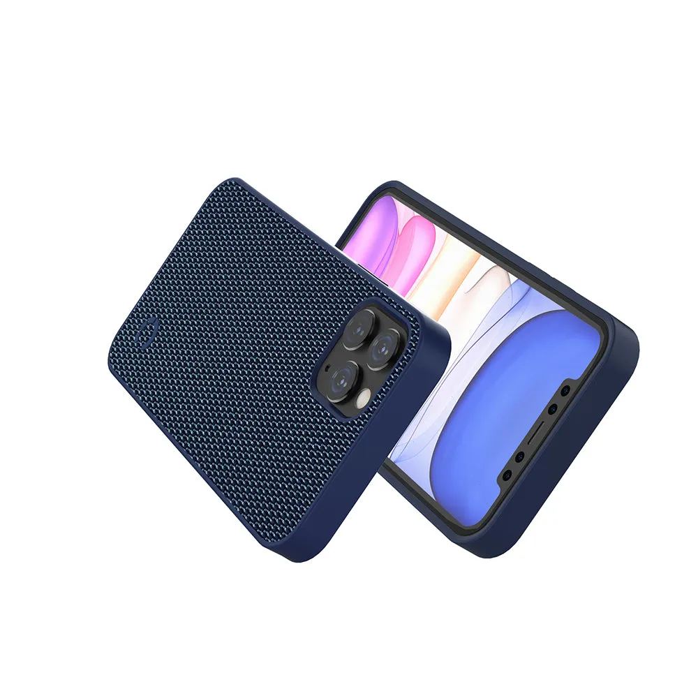 iPhone 12 Pro Max Slim Fabric Case - Navy