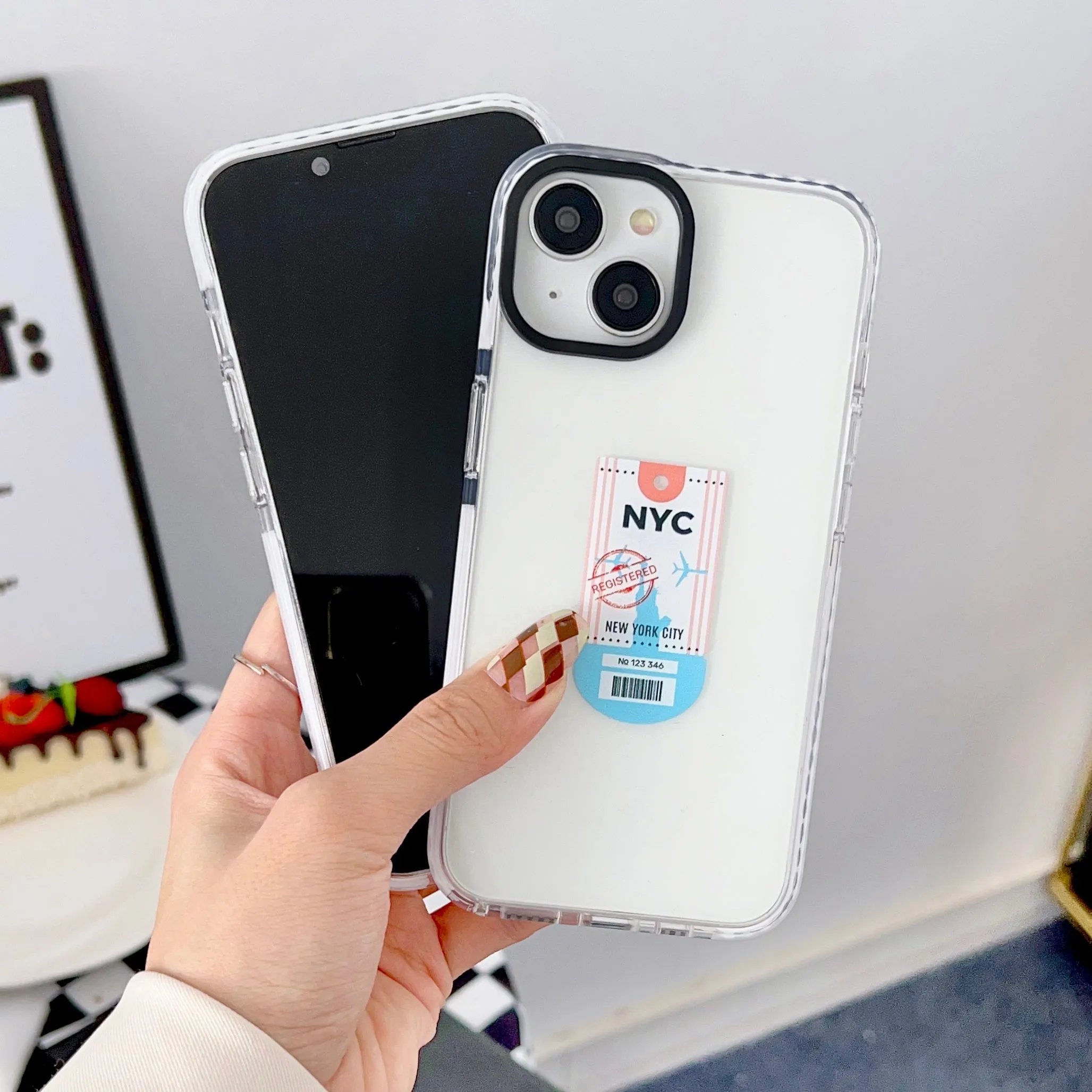 iPhone Impact Proof Silicon Case ( World Stamp )