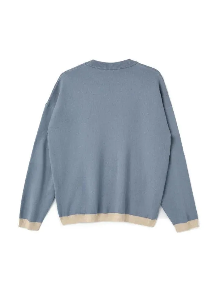 Knit Skull Print Sweater