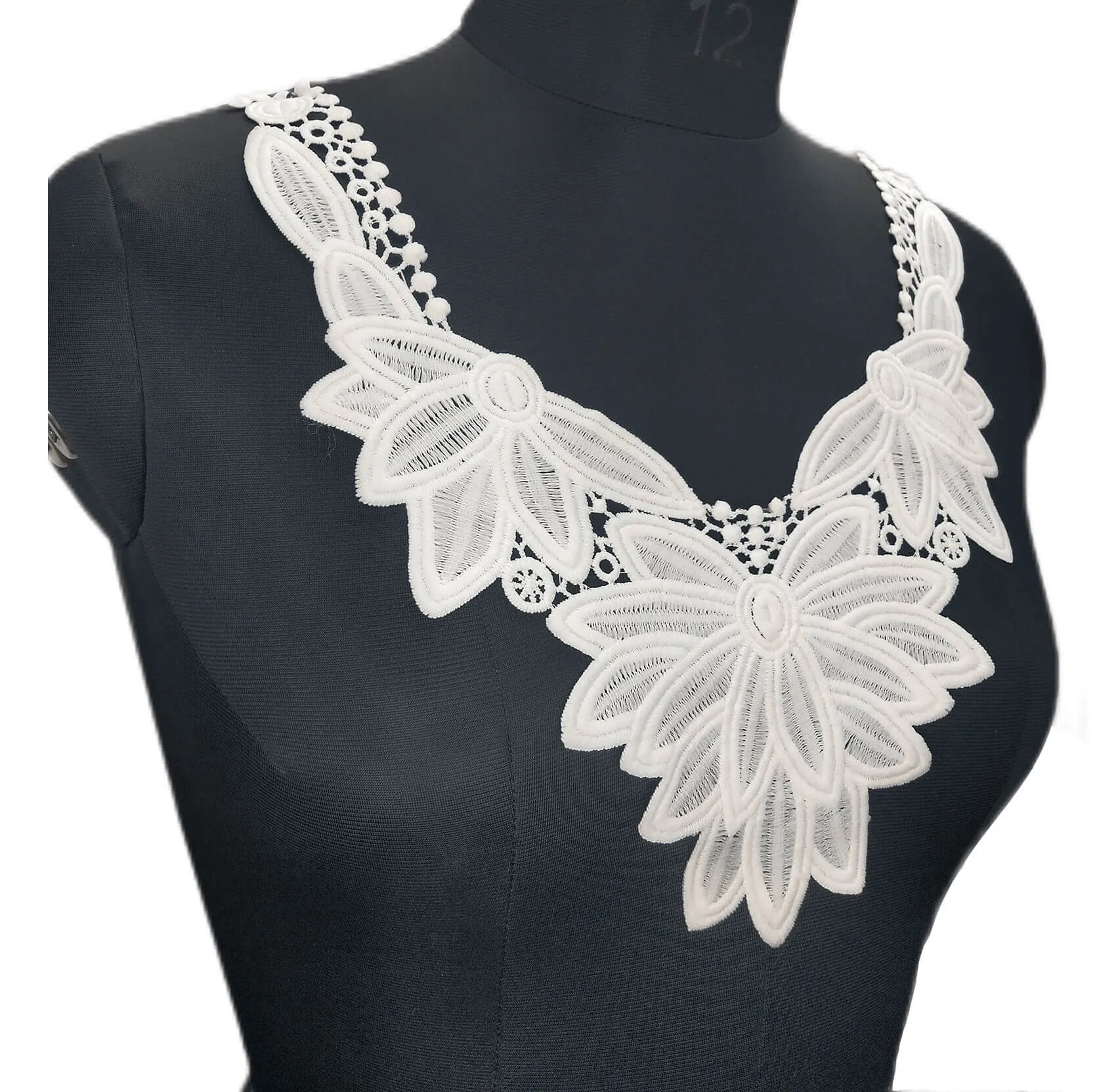 Large Flower Style Neckline