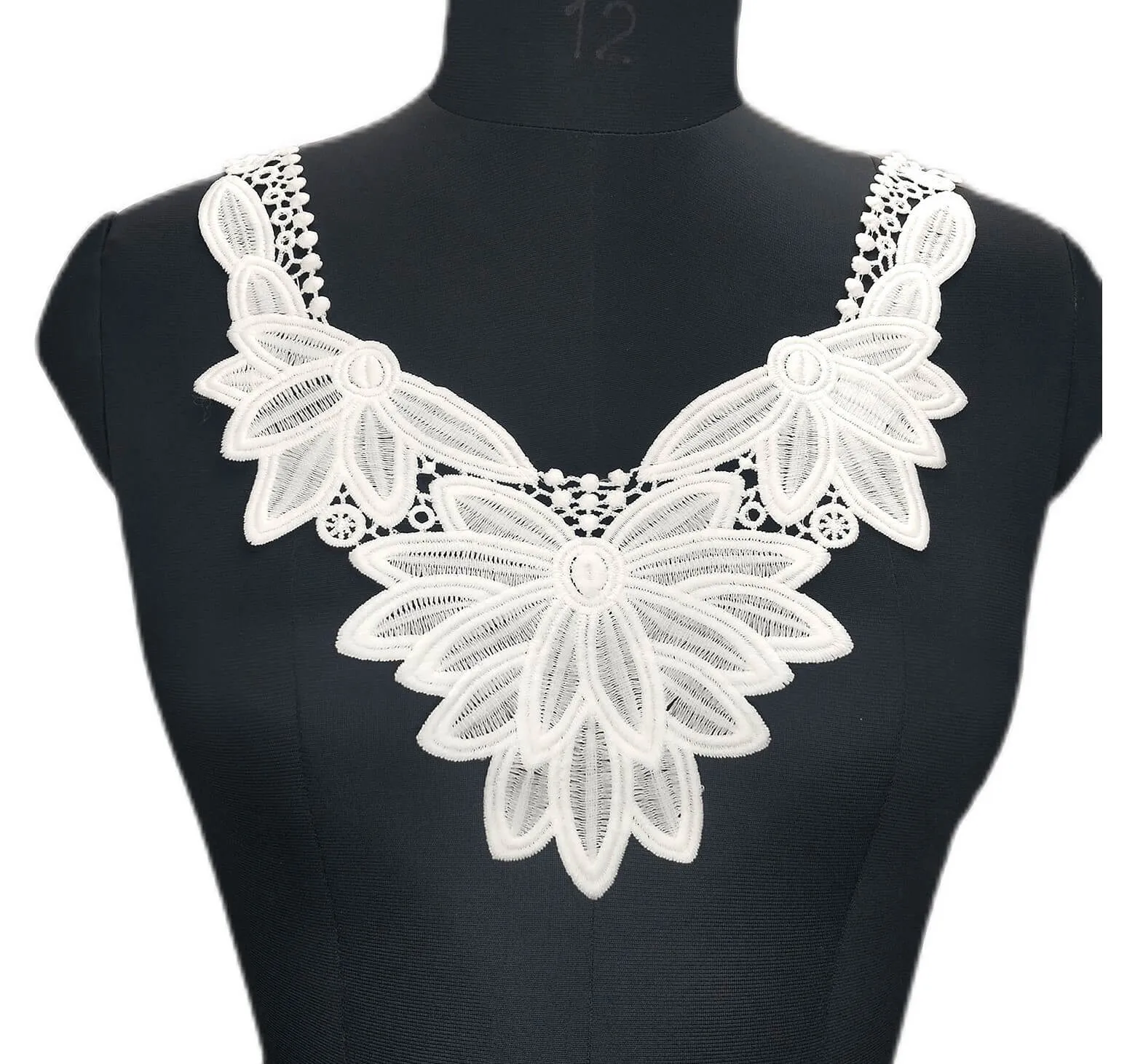 Large Flower Style Neckline