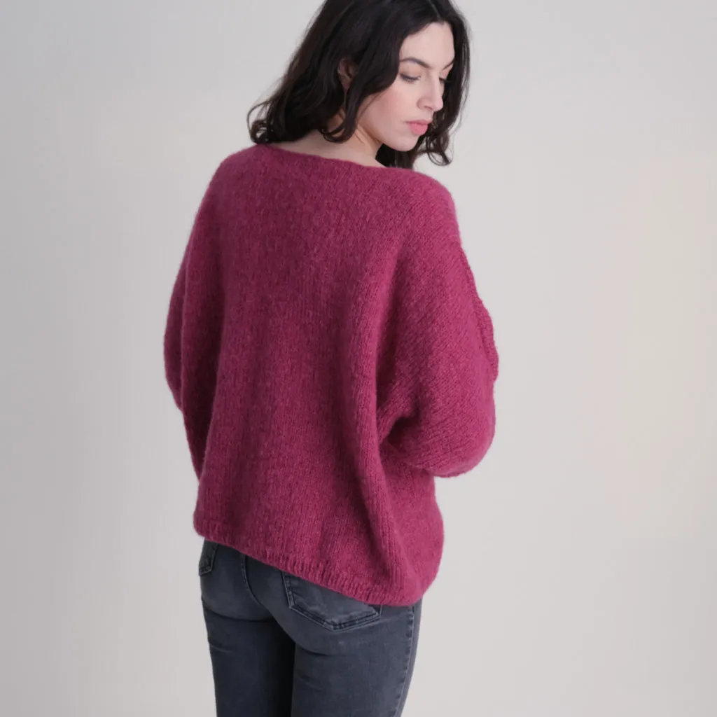 Leah V Neck Wool Jumper