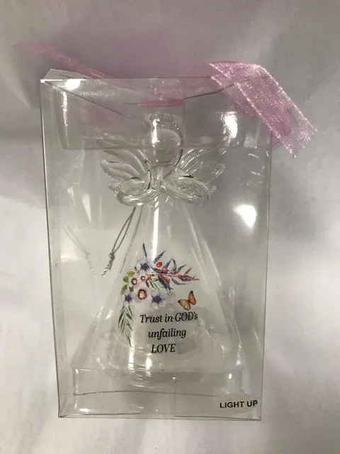 Light Up Glass Angel-6 Asst'd Styles