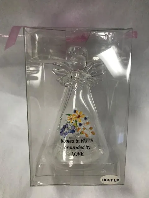Light Up Glass Angel-6 Asst'd Styles