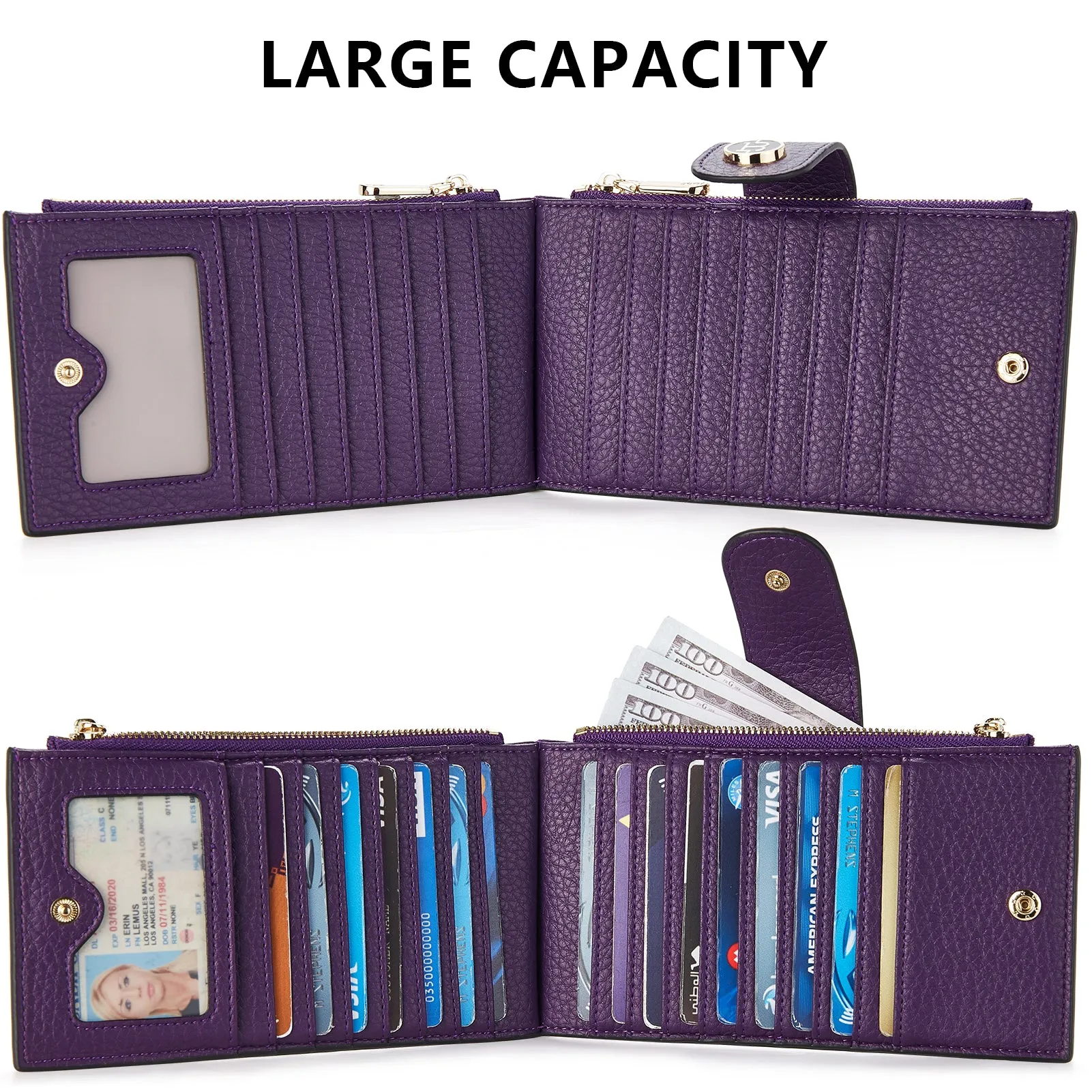 Lomy Leather Slim Wallet — Bifold Purse