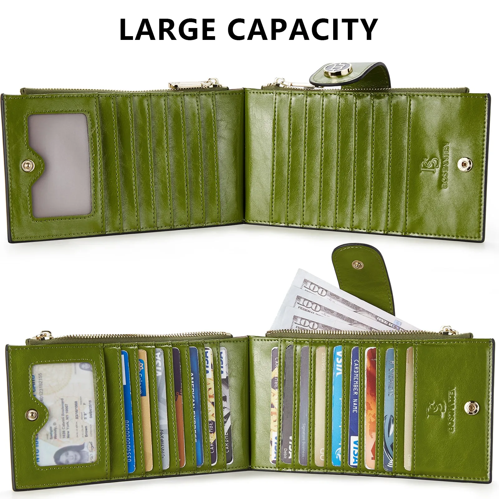 Lomy Leather Slim Wallet — Bifold Purse