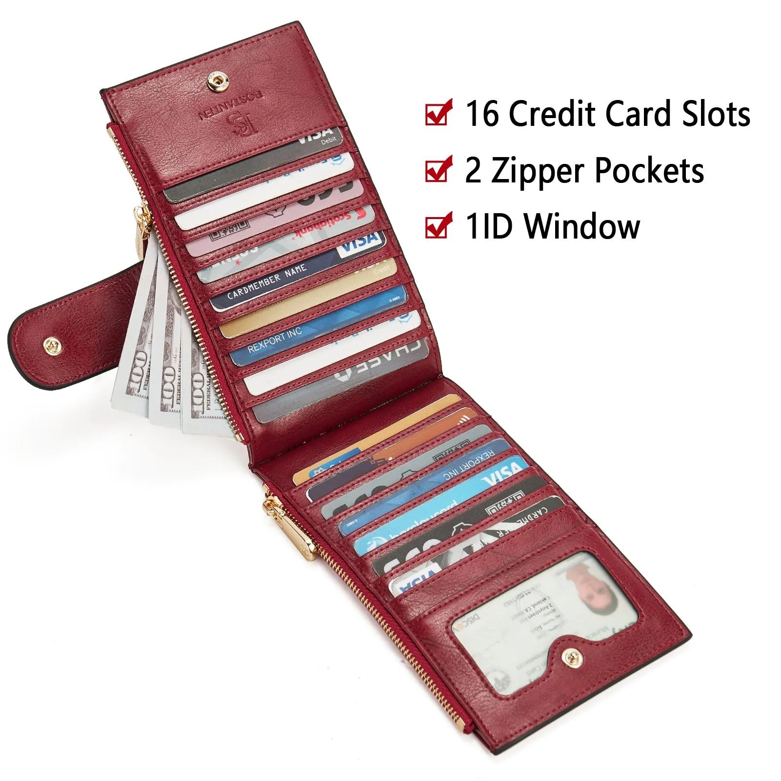 Lomy Leather Slim Wallet — Bifold Purse