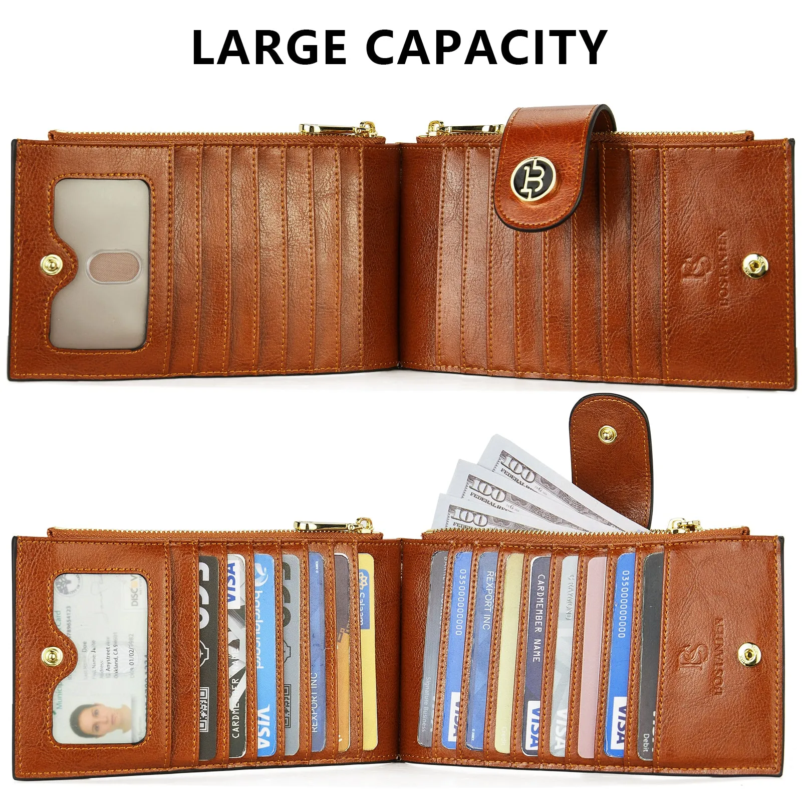 Lomy Leather Slim Wallet — Bifold Purse