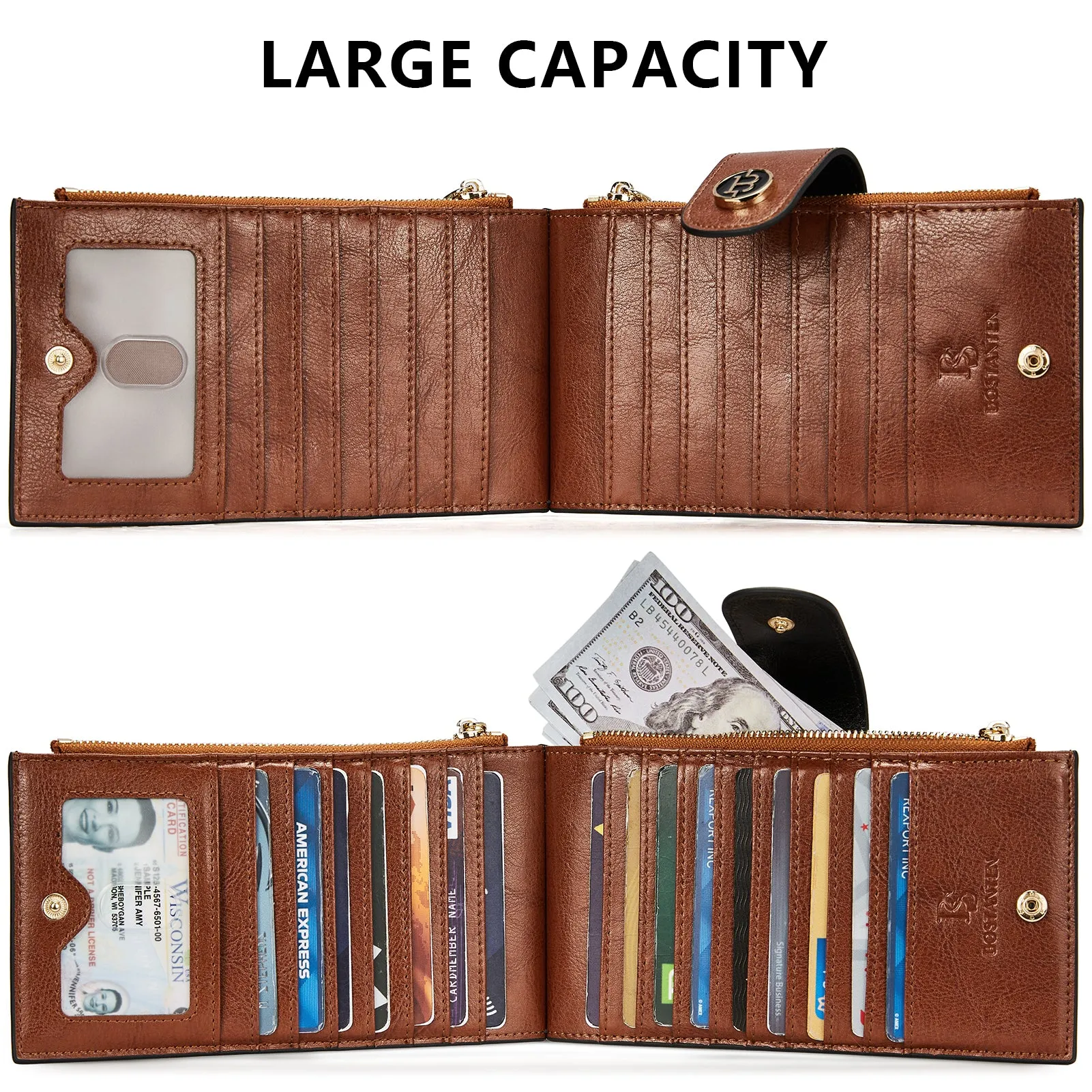 Lomy Leather Slim Wallet — Bifold Purse