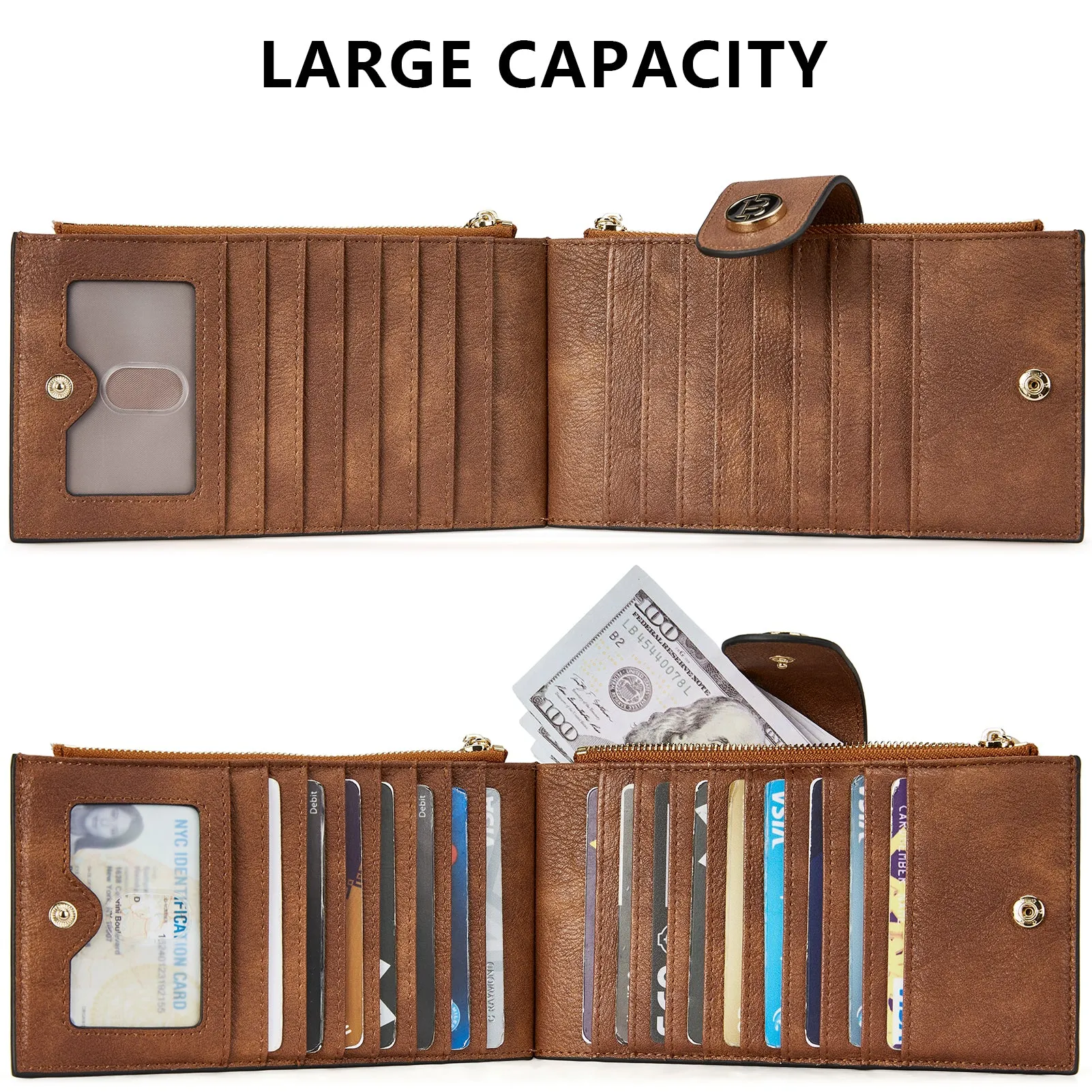 Lomy Leather Slim Wallet — Bifold Purse