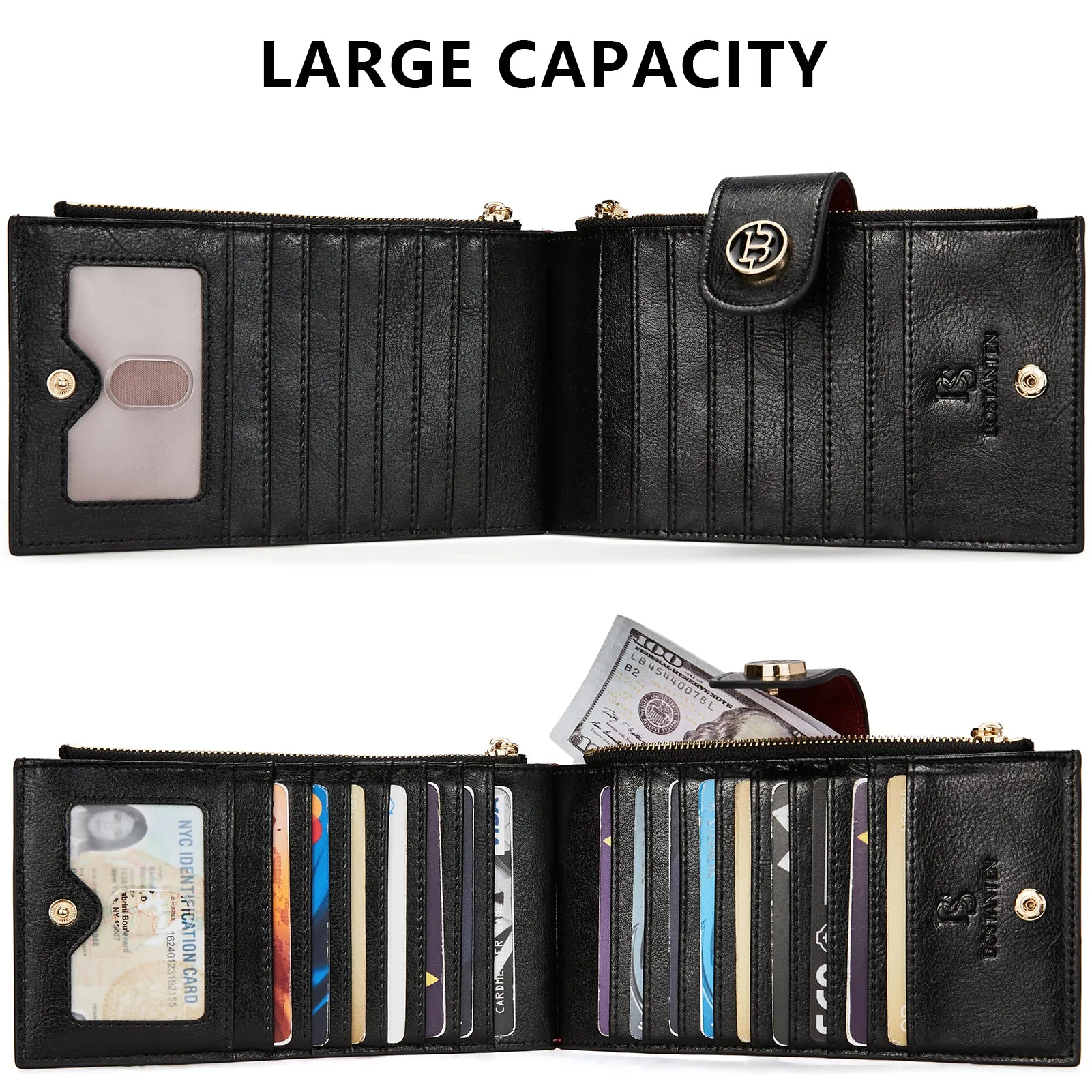 Lomy Leather Slim Wallet — Bifold Purse