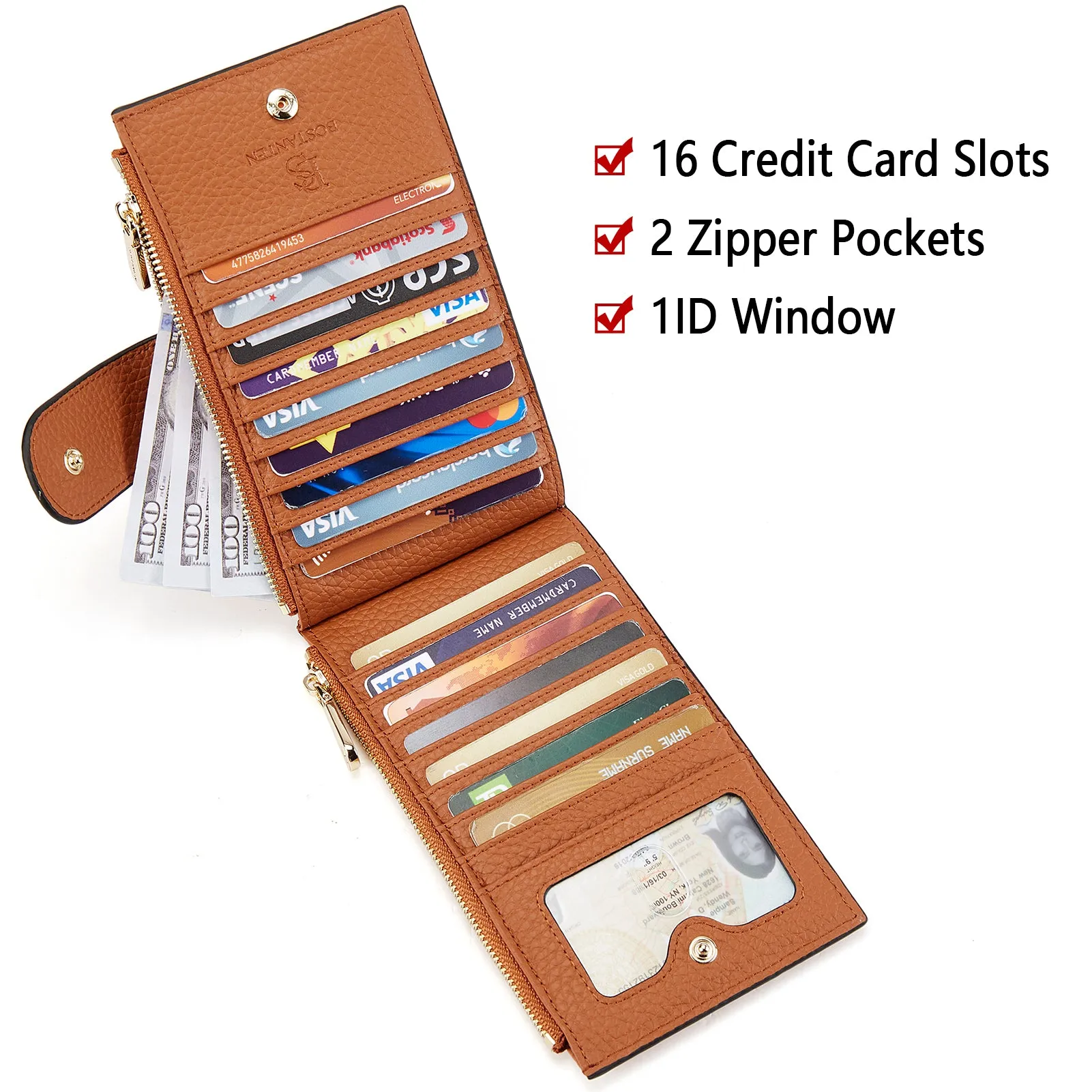 Lomy Leather Slim Wallet — Bifold Purse