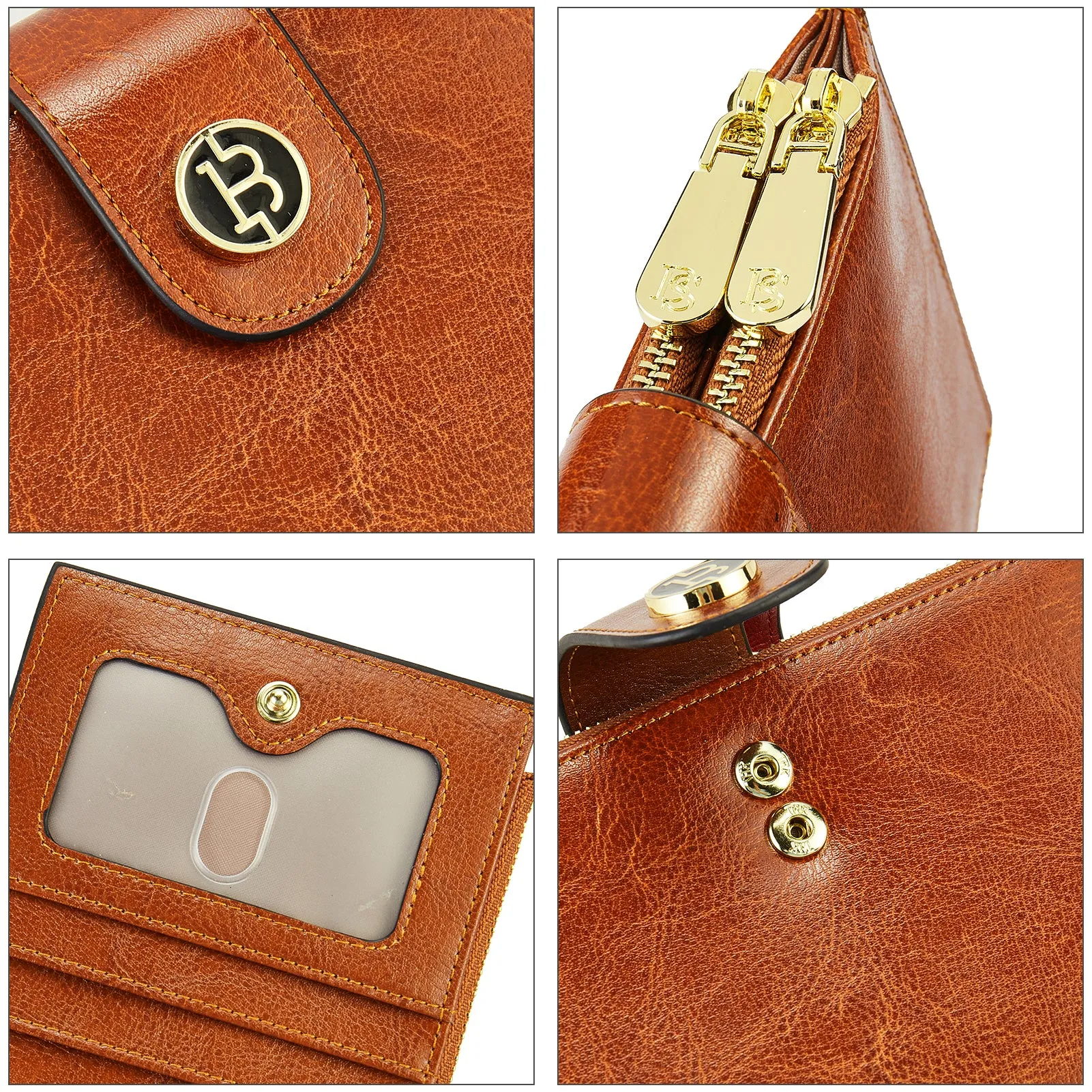 Lomy Leather Slim Wallet — Bifold Purse