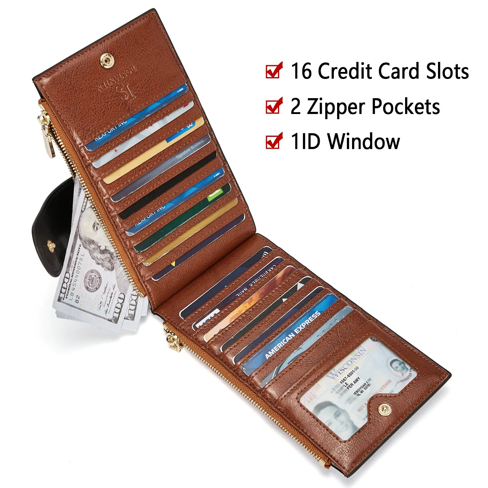 Lomy Leather Slim Wallet — Bifold Purse