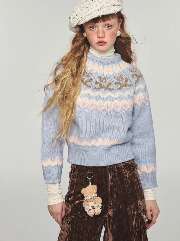 Loose Blue Sweater【s0000004728】