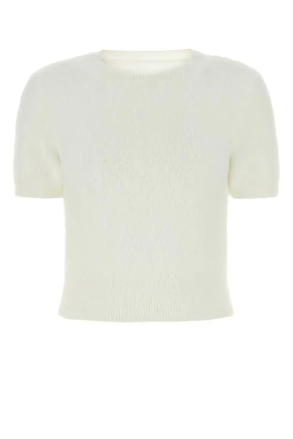 MAISON MARGIELA | Ivory angora blend sweater