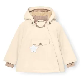 MATWANG Fleece Lined Winter Jacket - Angora Cream