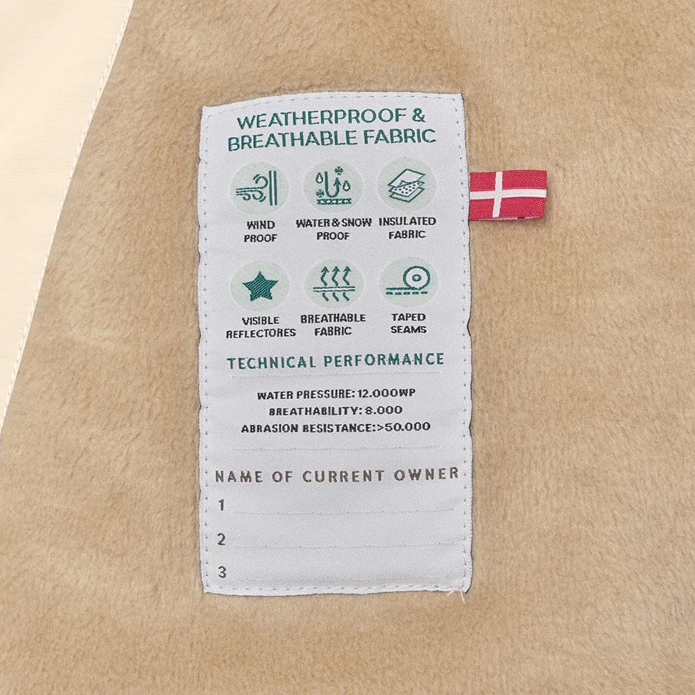 MATWANG Fleece Lined Winter Jacket - Angora Cream