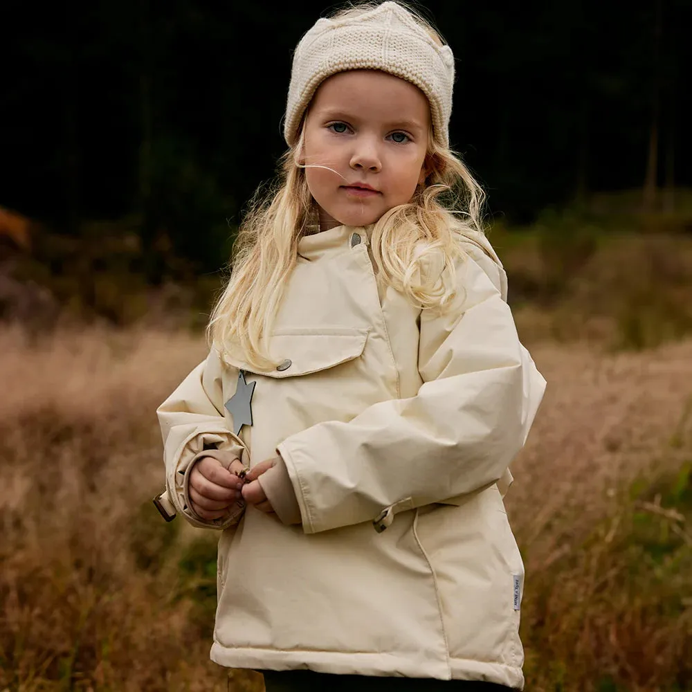 MATWANG Fleece Lined Winter Jacket - Angora Cream