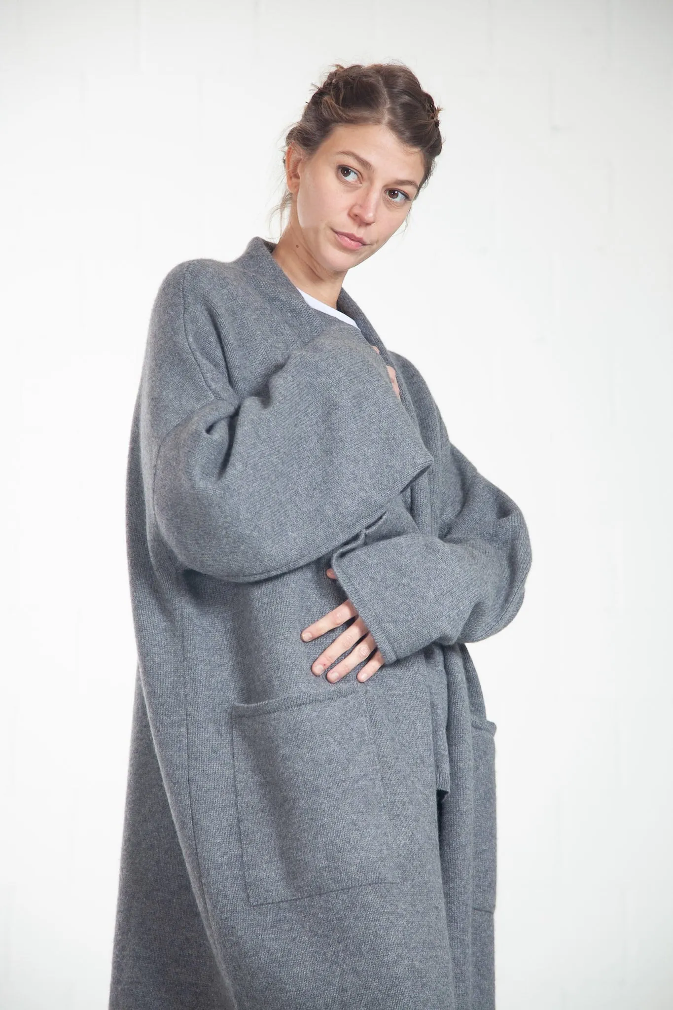 Melange Grey Cashmere Jacket