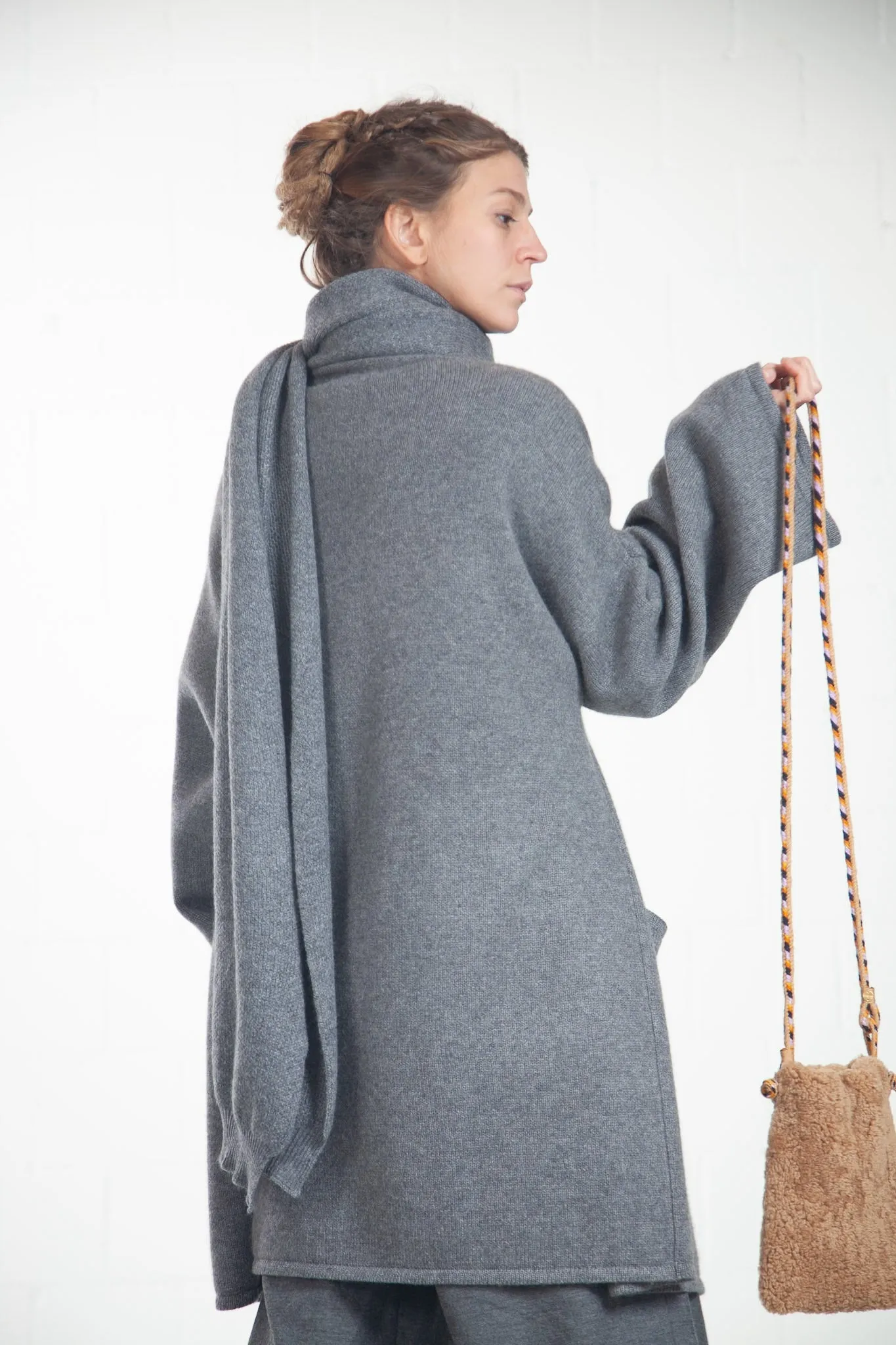 Melange Grey Cashmere Jacket