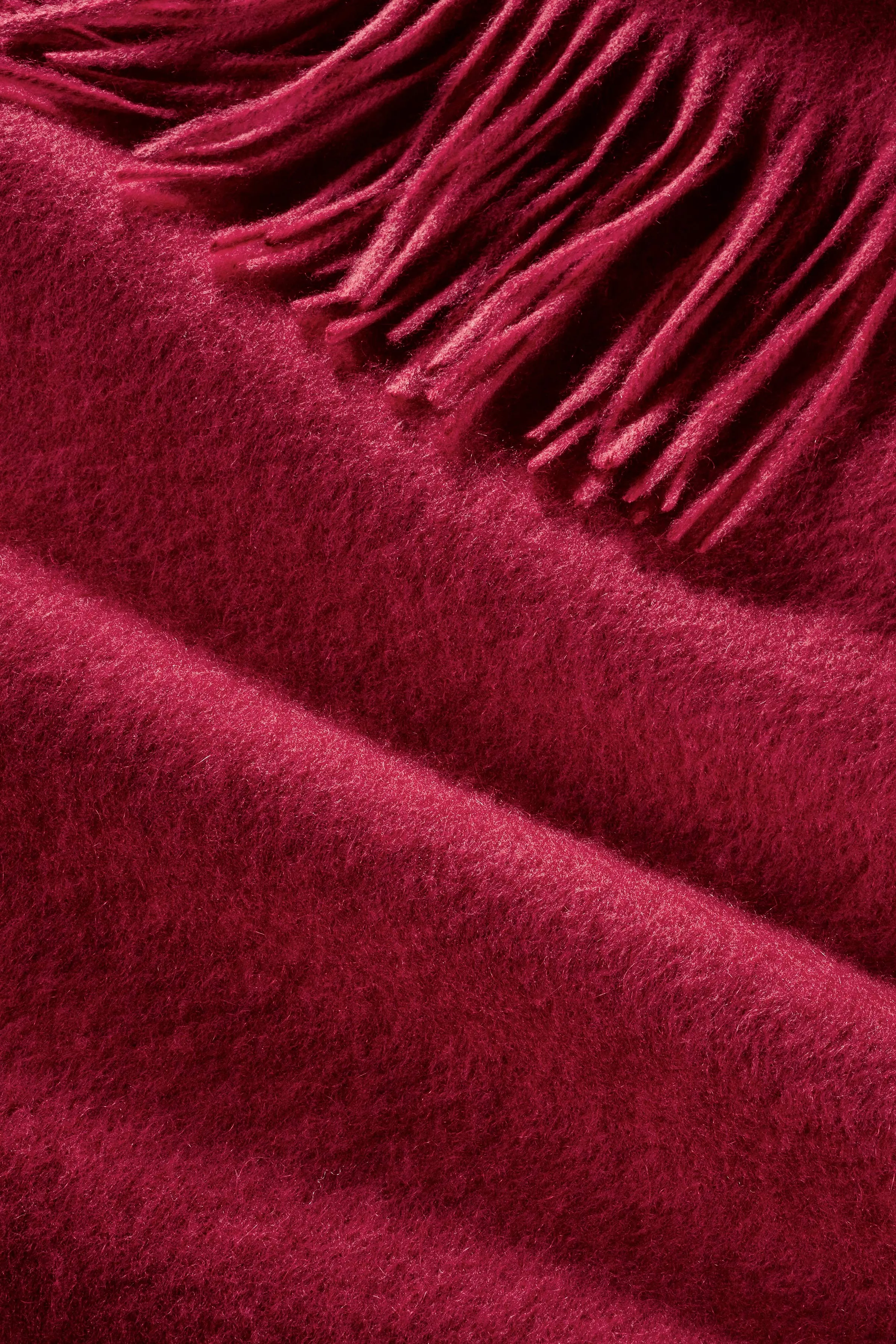 Men's Cashmere Scarf - Cherry