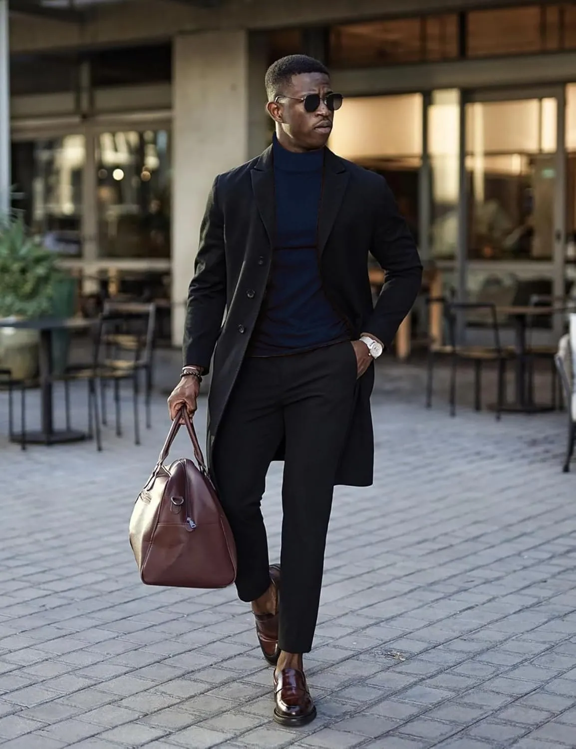 Mens Mock Neck T Shirts Pullover High Neck Turtleneck Premium Long Sleeve Sweaters for Men