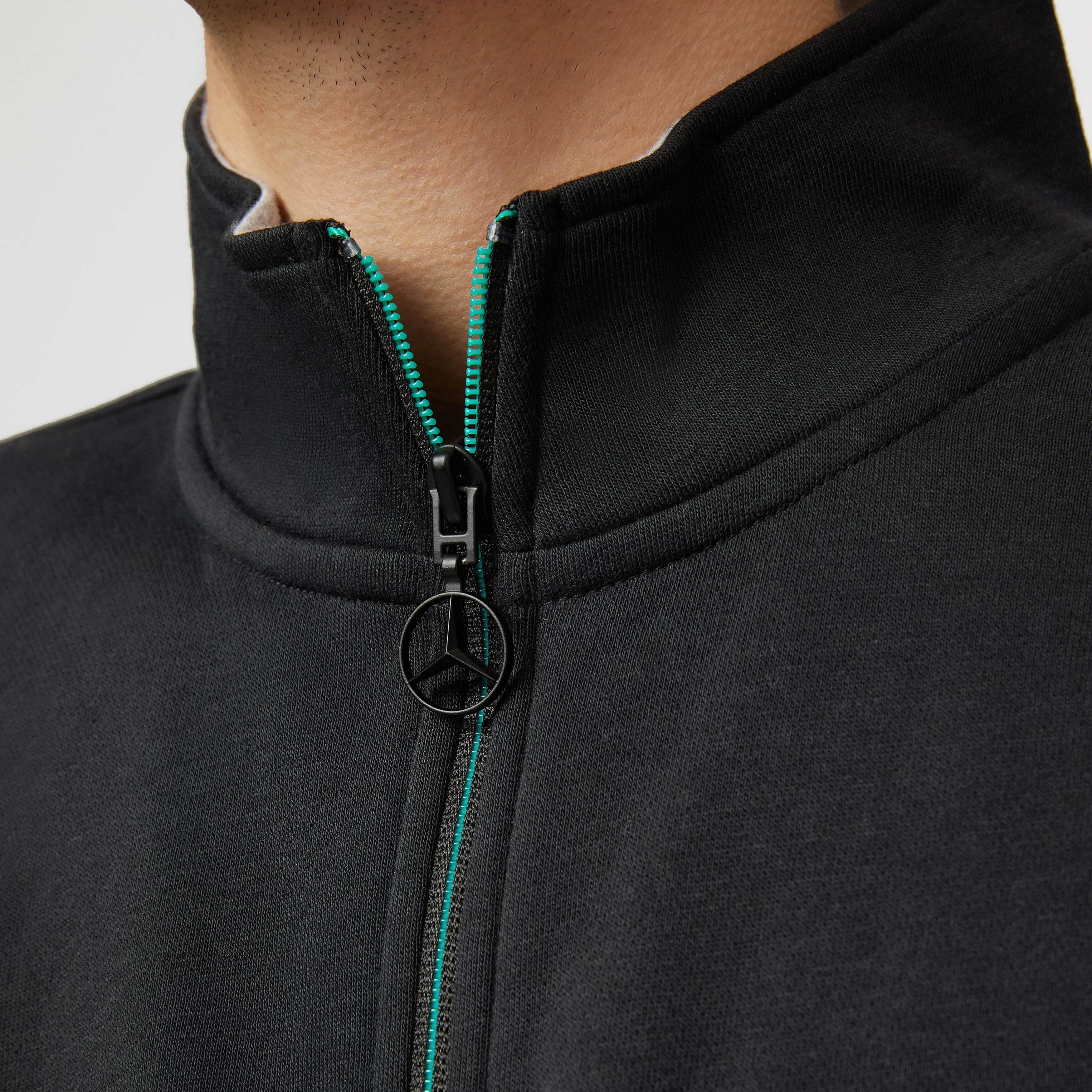 Mercedes AMG Petronas F1 1/4 Zip Sweatshirt- Black