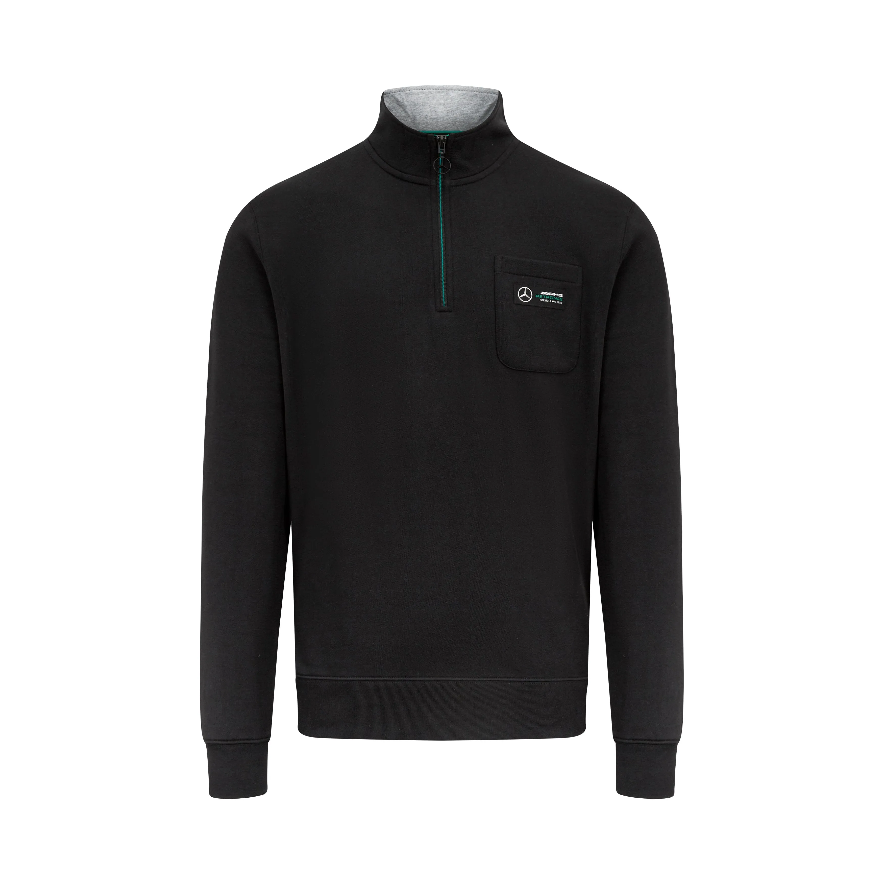 Mercedes AMG Petronas F1 1/4 Zip Sweatshirt- Black