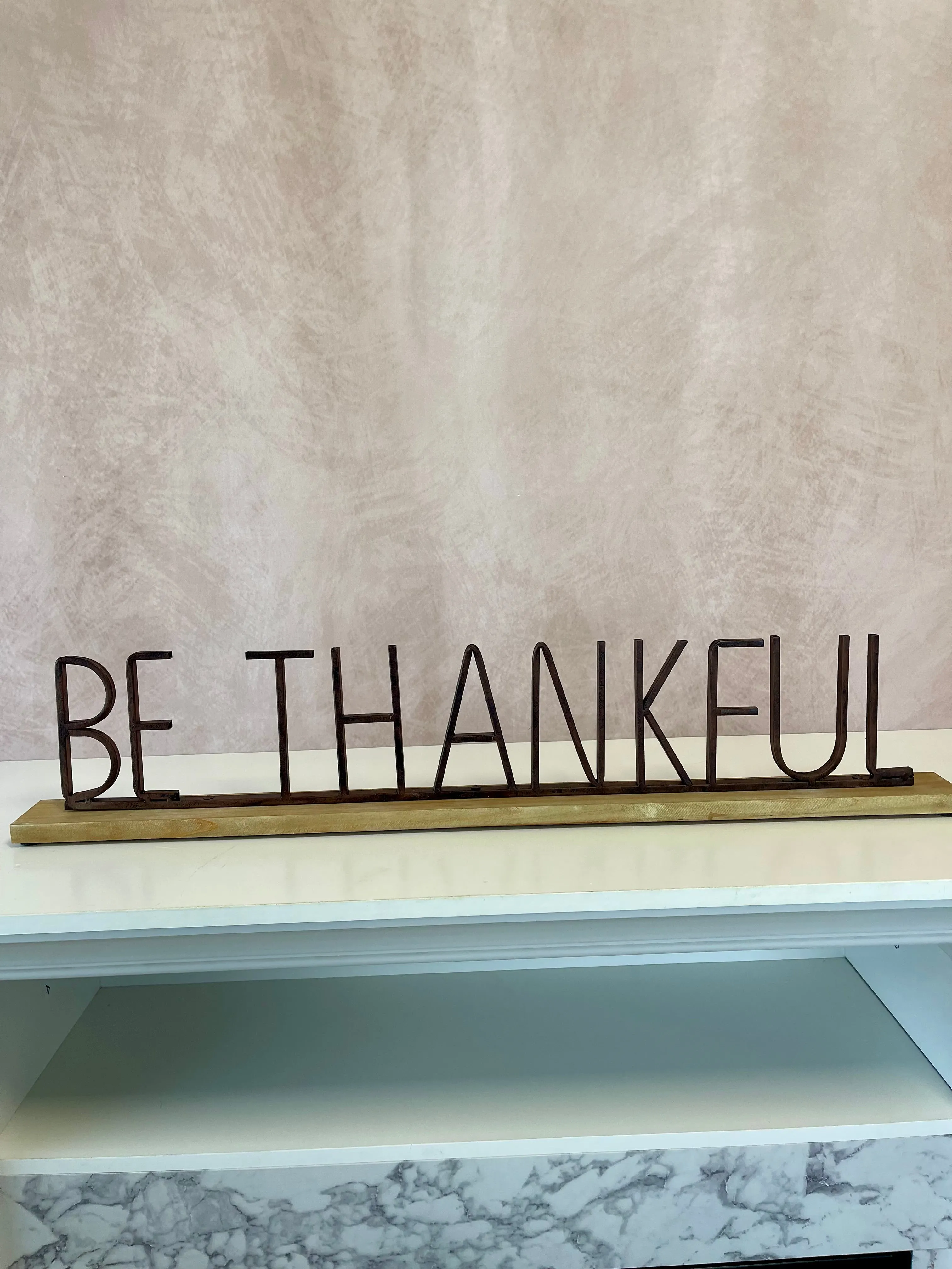 Metal & Wood Mantel Sign- 2 Styles