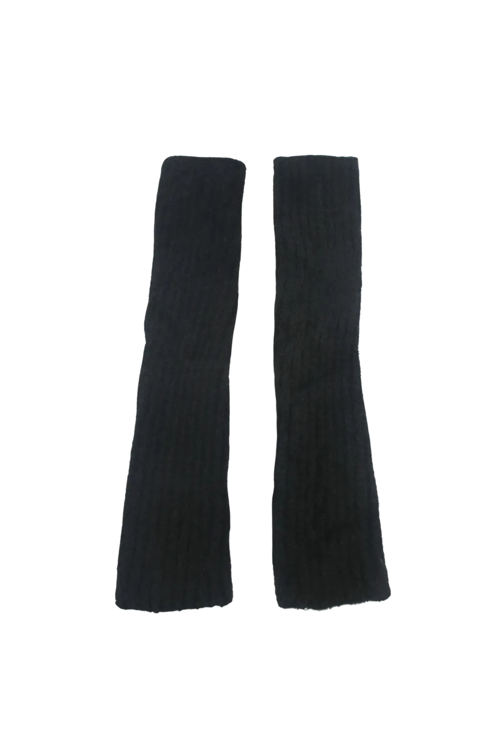 [MIAE] FW 24 Angora leg warmer (Black/Ivory)