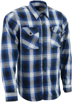 Milwaukee Leather Mens Casual Cotton Flannel Plaid Long Sleeve Button Down Cotton Shirts