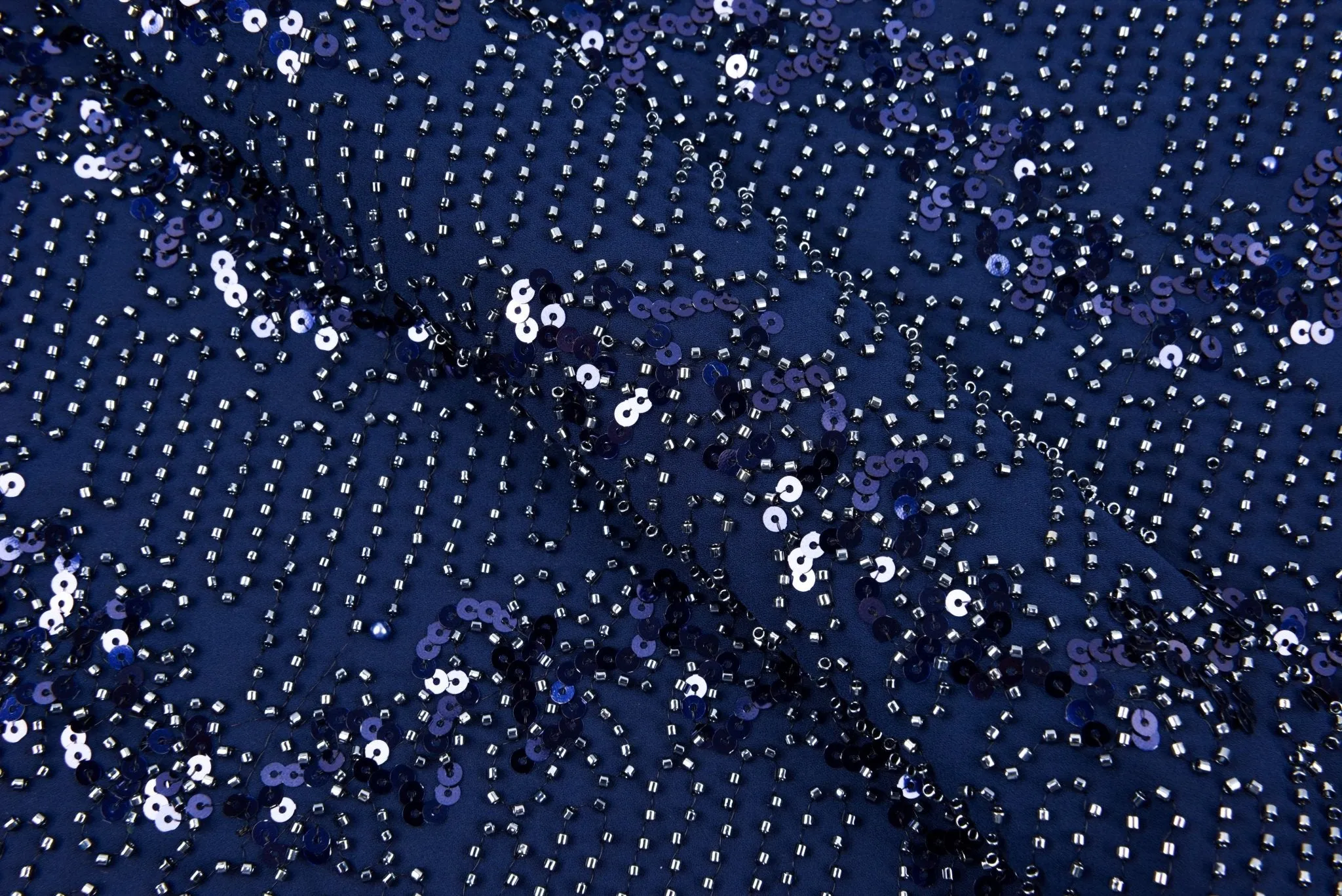 Moss Crepe Handwork Bridal Wear  Embroidery Fabric 6649/22