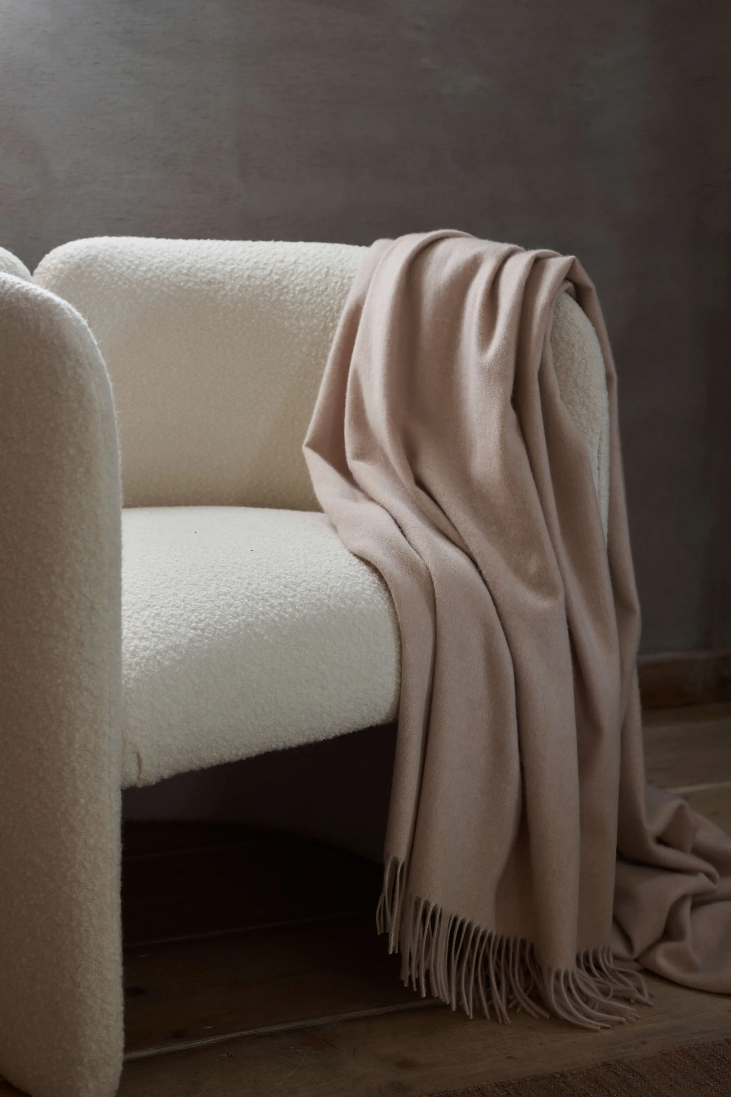 Oatmeal Cashmere Throw