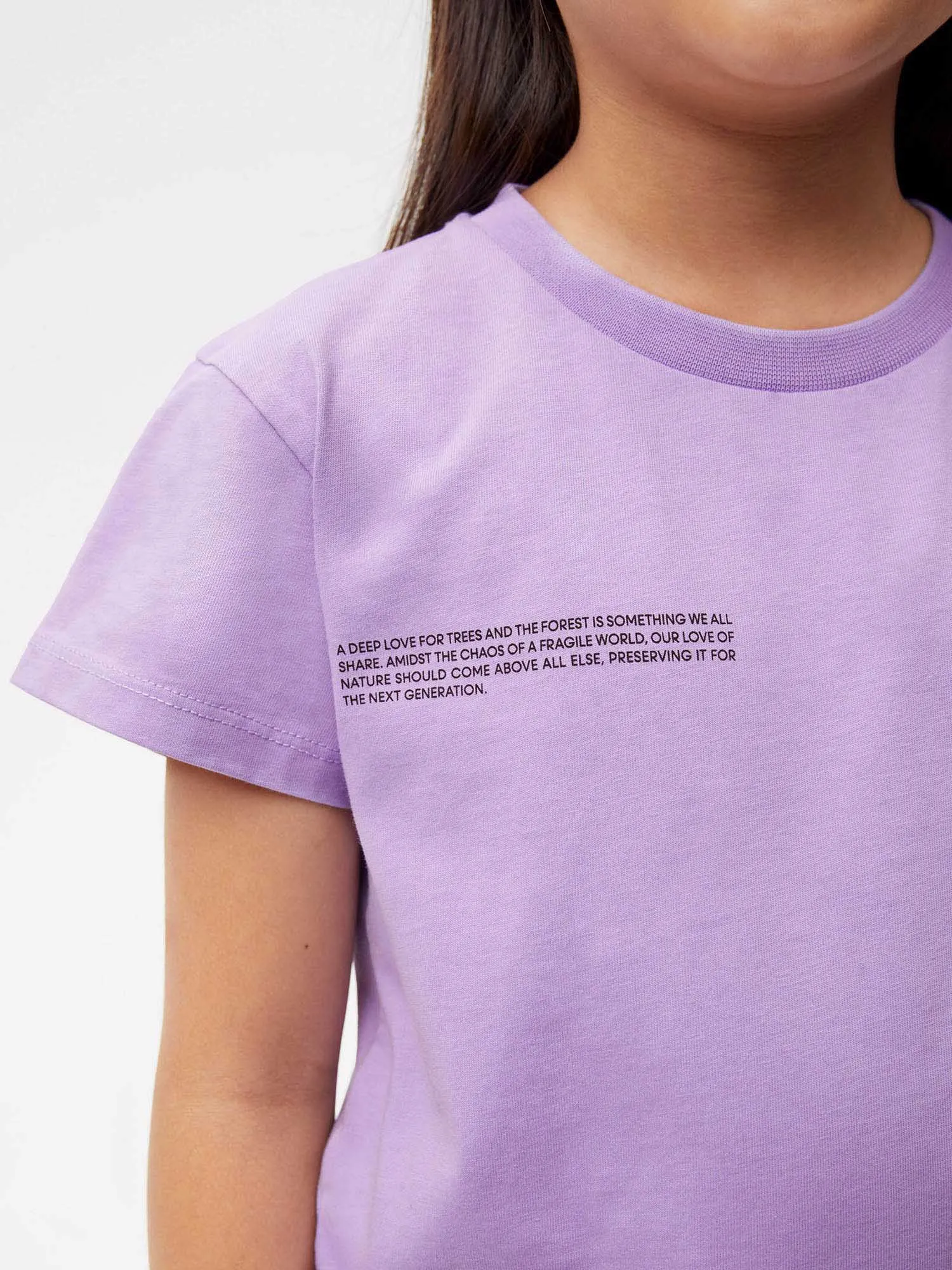 PANGAIA x Kenny Scharf Kids' 365 T-Shirt—orchid purple