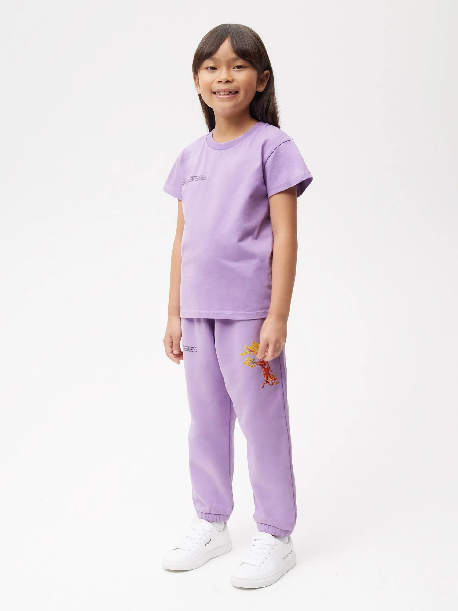 PANGAIA x Kenny Scharf Kids' 365 T-Shirt—orchid purple