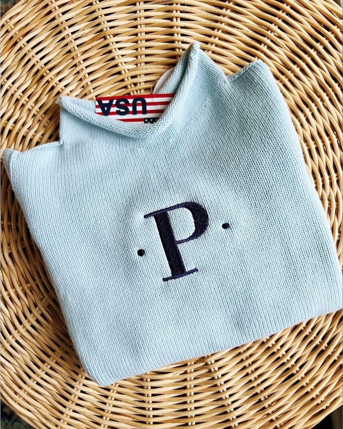 Personalized Children's Cotton Rollneck Sweater