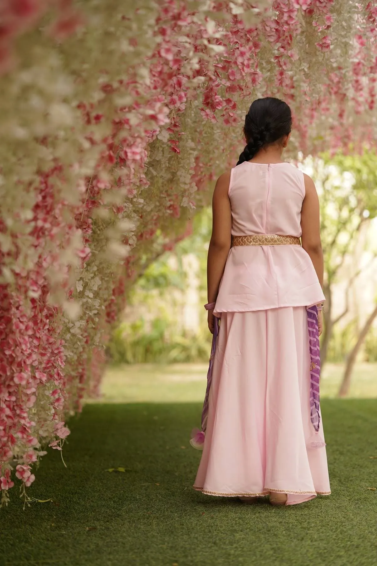 Pre Order: Pink Kurti Jacket and Sharara