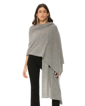 Pure Cashmere Maxi Wrap Medium Grey