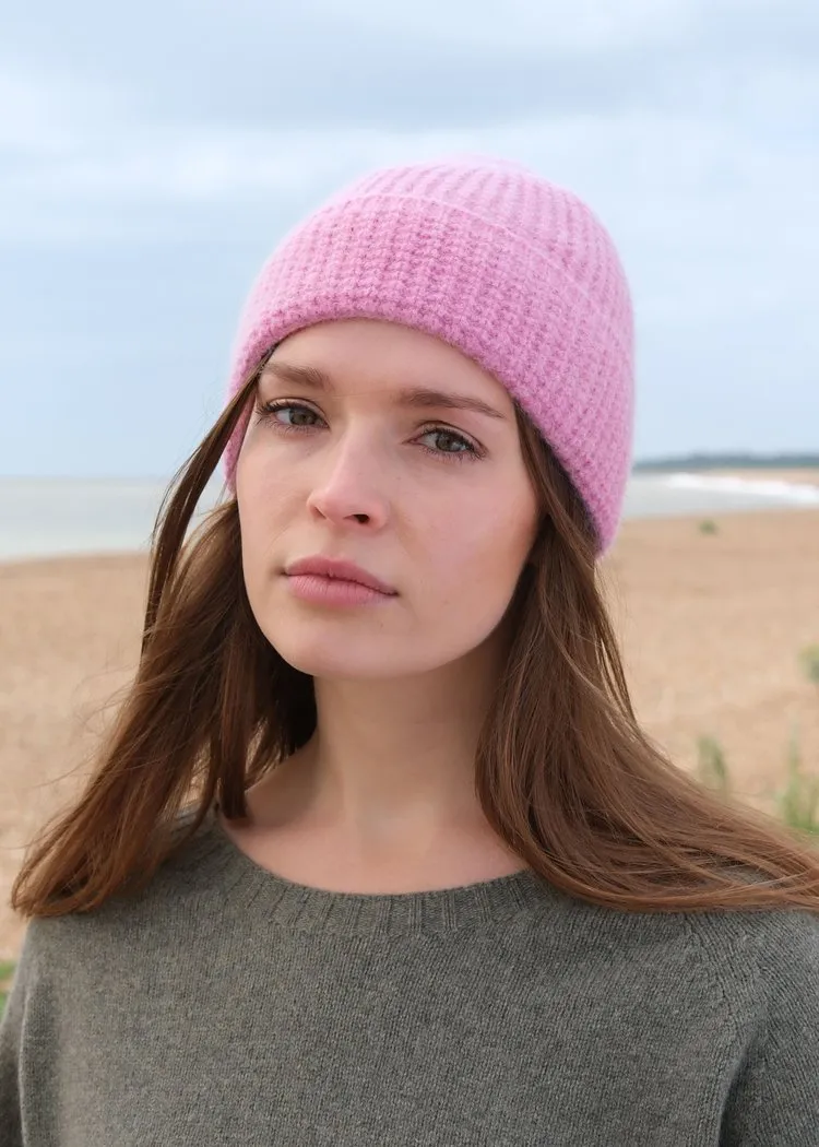 Quinton   Chadwick Beanie Hat in Carmine Pink
