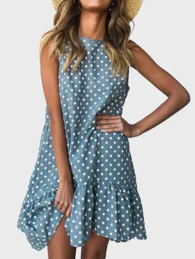 Ruffle Loose Short Dress