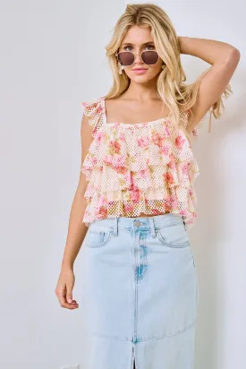 SALE - Sidney Tiered Printed Top